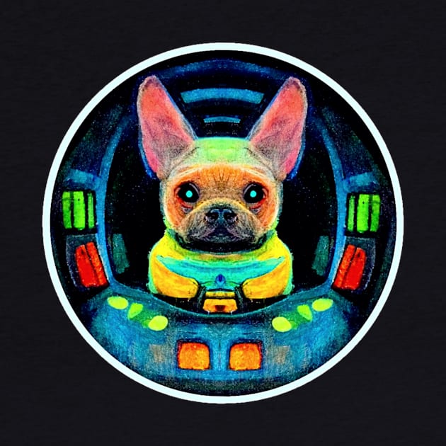 French Bulldog Moon Spaceship by Edongski303 Teepublic Merch